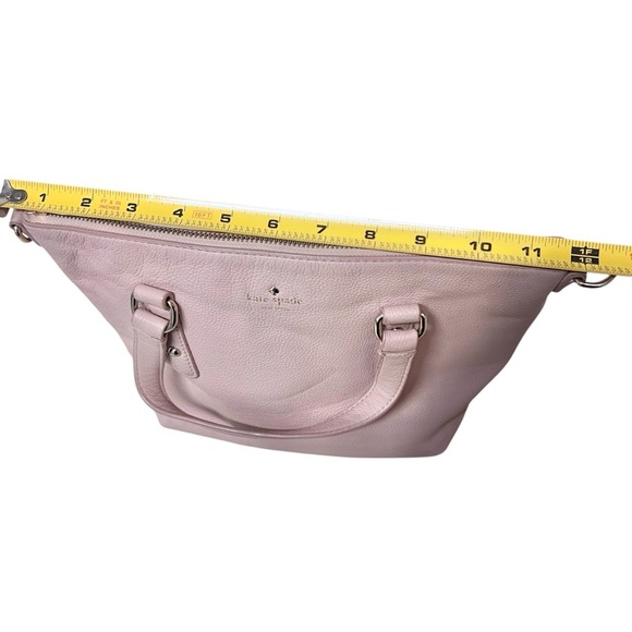 Kate Spade Women's Pink Larchmont Avenue Evangelie Leather Small Penny Satchel - Picture 12 of 16